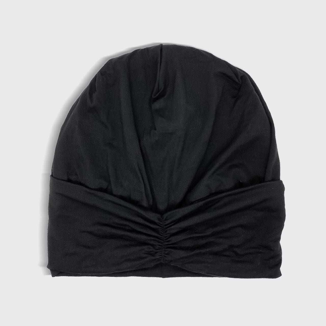 Black Satin-lined Sleep Beanie - Image 4