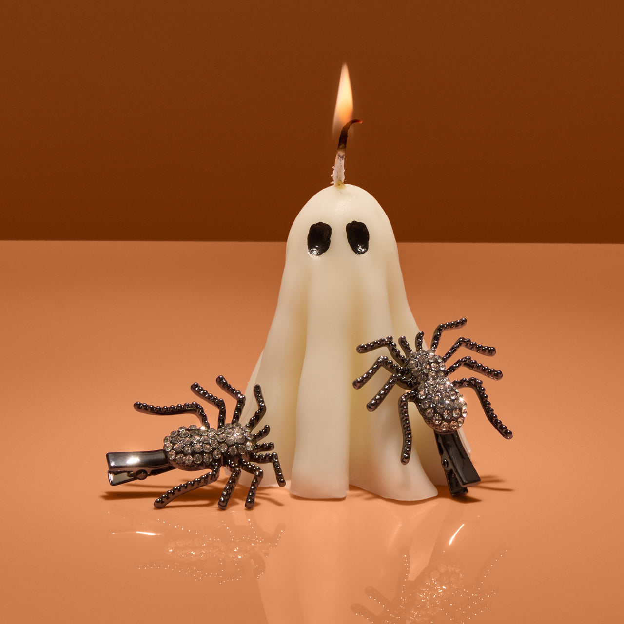 Spider Metal Rhinestone Hair Clips - Image 4