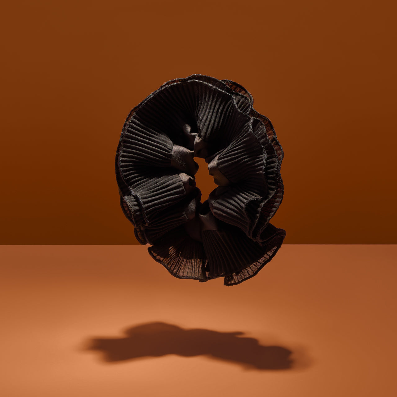 Halloween Black Pleated Scrunchie - Image 3