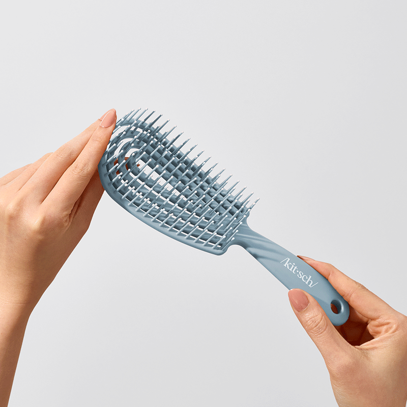 Haze Blue Detangling Flexi Brush - Image 5