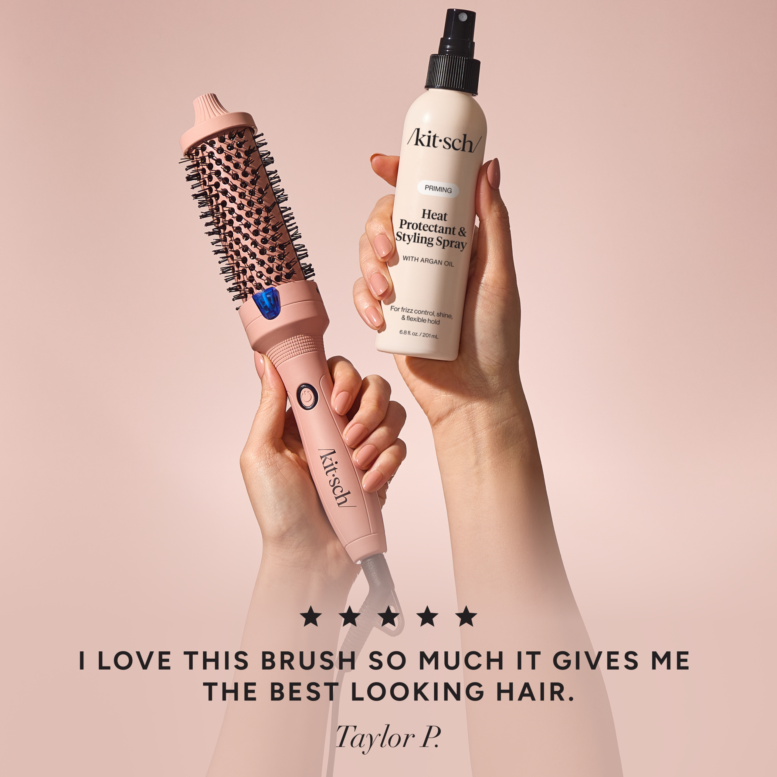 Heat Protectant + Thermal Round Brush Bundle - Image 2