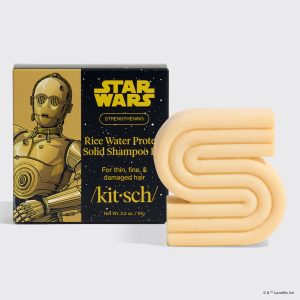 Star Wars  & Kitsch Rice Water Protein Strengthening Solid Shampoo - C-3PO