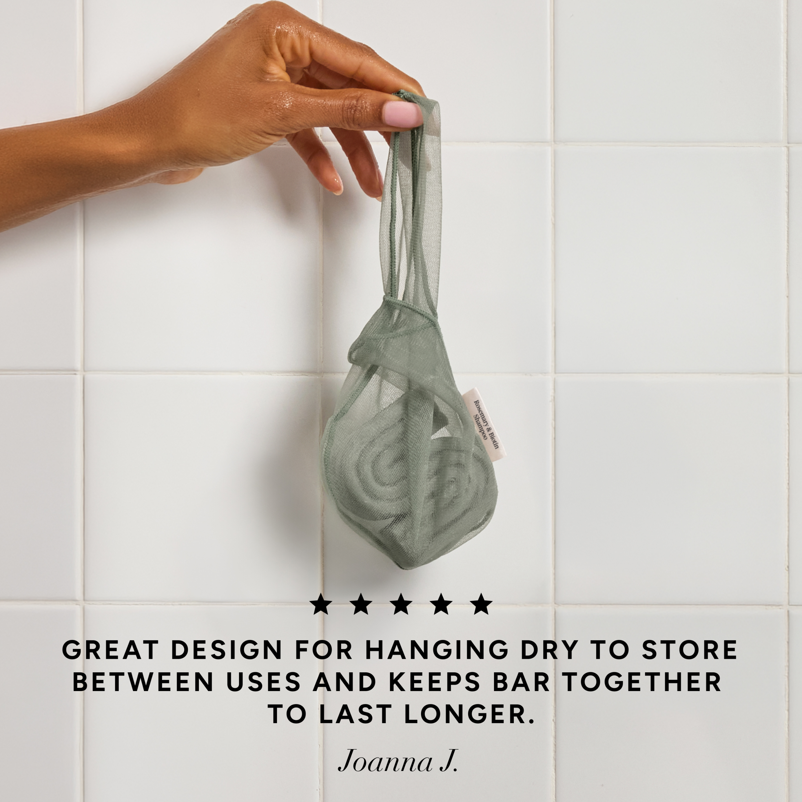 Rosemary & Biotin Shampoo Bar Saver Bag - Image 2