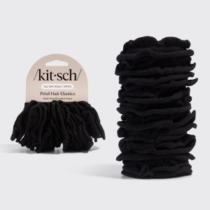 Black Petal Hair Elastics