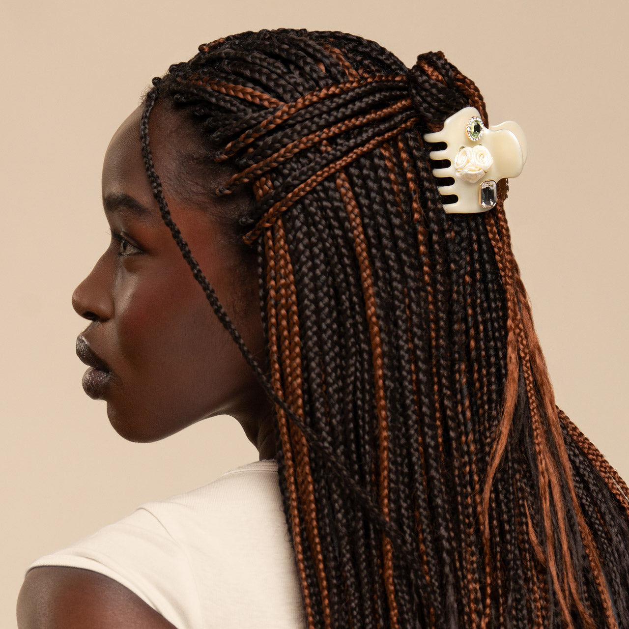 KitschPop Cloud Clip & Charms in Pearlized Cream - Image 2