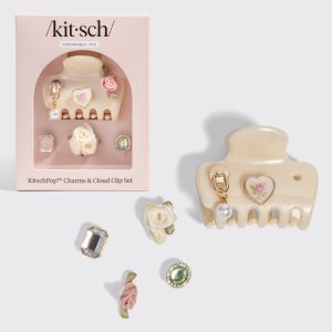 KitschPop   Cloud Clip & Charms in Pearlized Cream