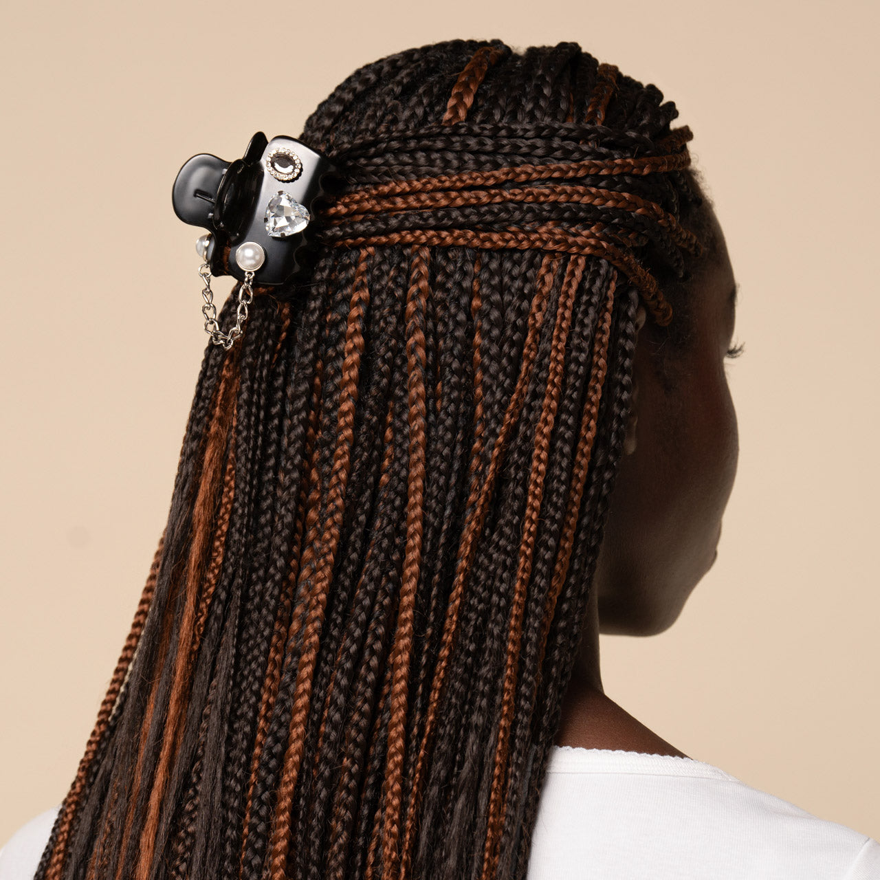 KitschPop Cloud Clip & Charms in Vintage Black - Image 4