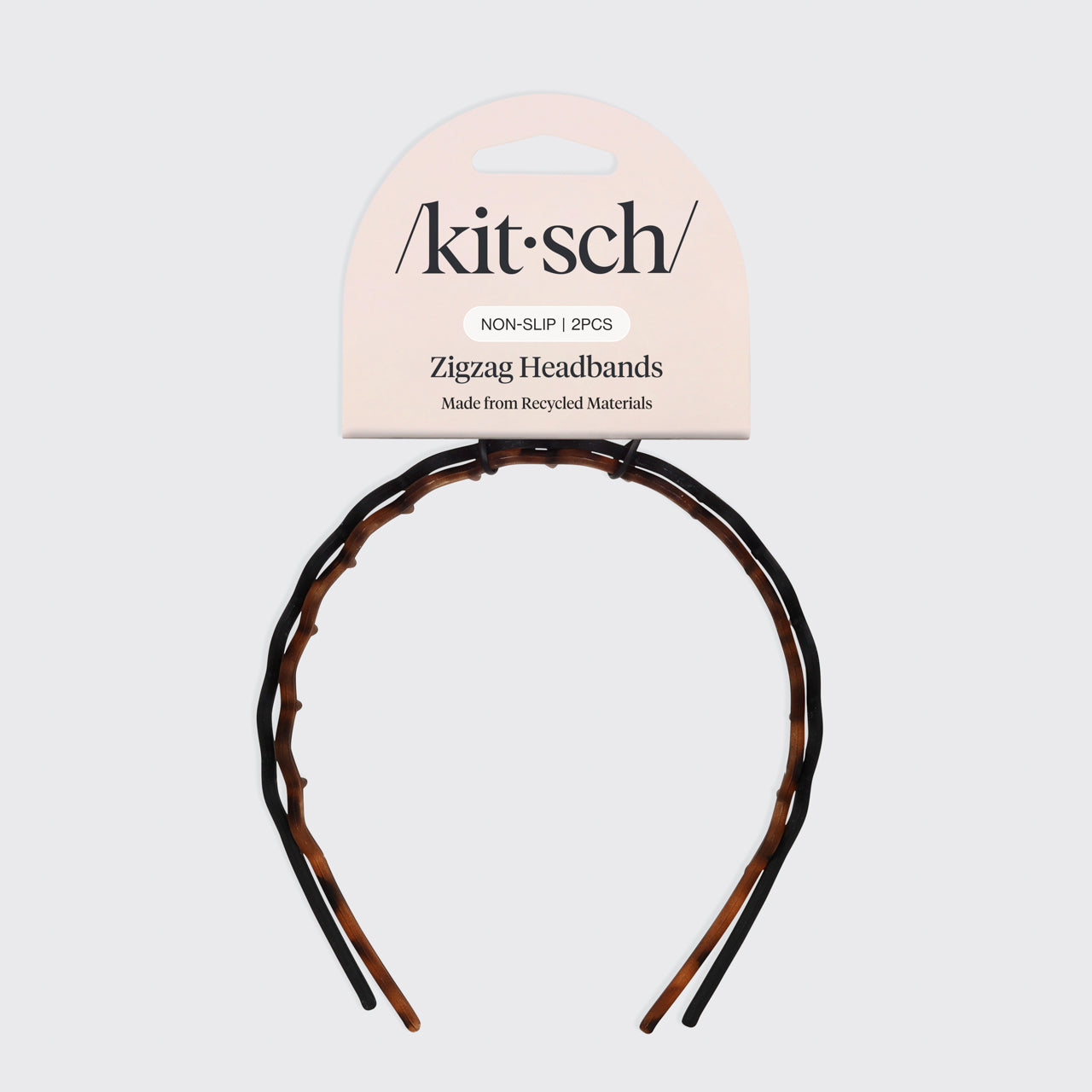 Zig Zag Headband 2pc- Black & Tort - Image 6