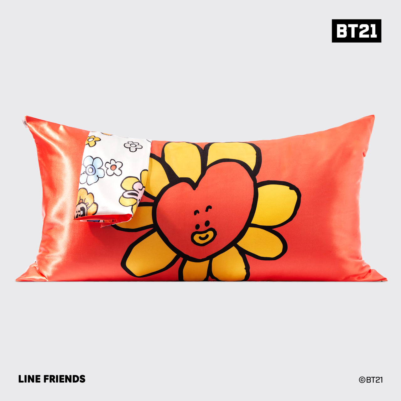 Kitsch x BT21 Satin Pillowcase in TATA - King - Image 6