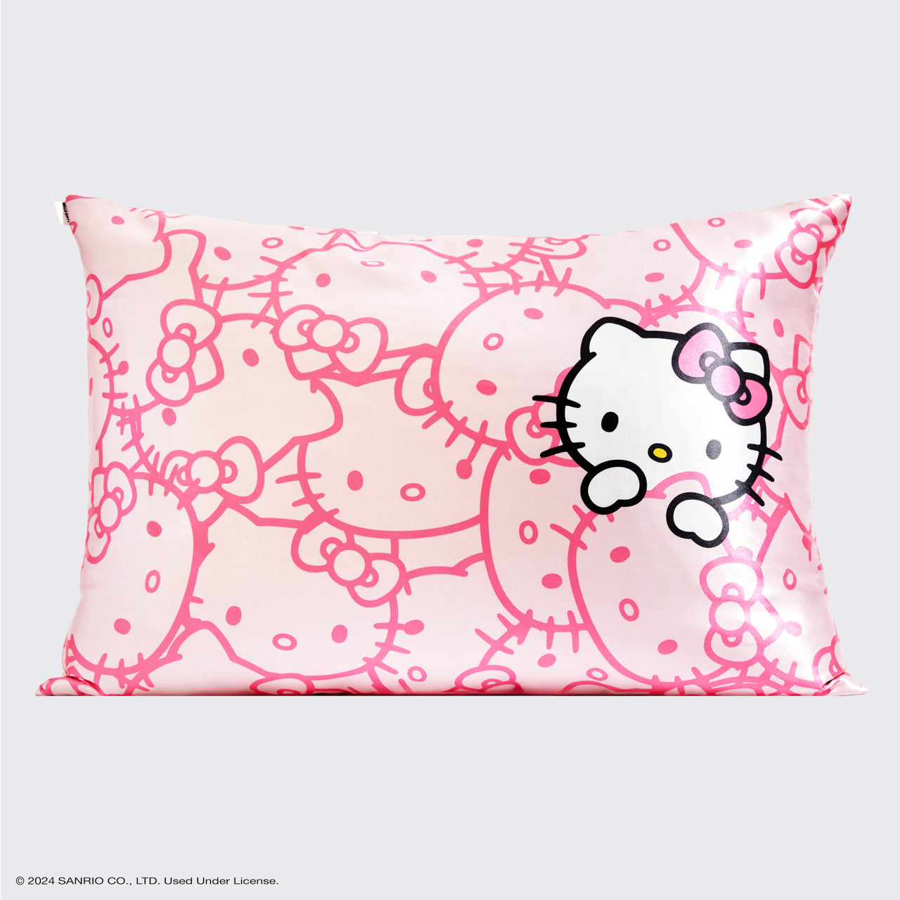 Kitsch x Hello Kitty Satin Pillowcase in Pink Hello Kitty Faces - Image 2