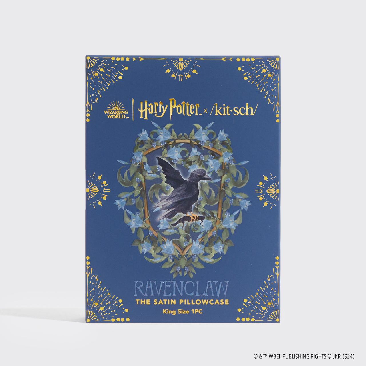 Kitsch x Harry Potter Satin Pillowcase in Ravenclaw - King - Image 3
