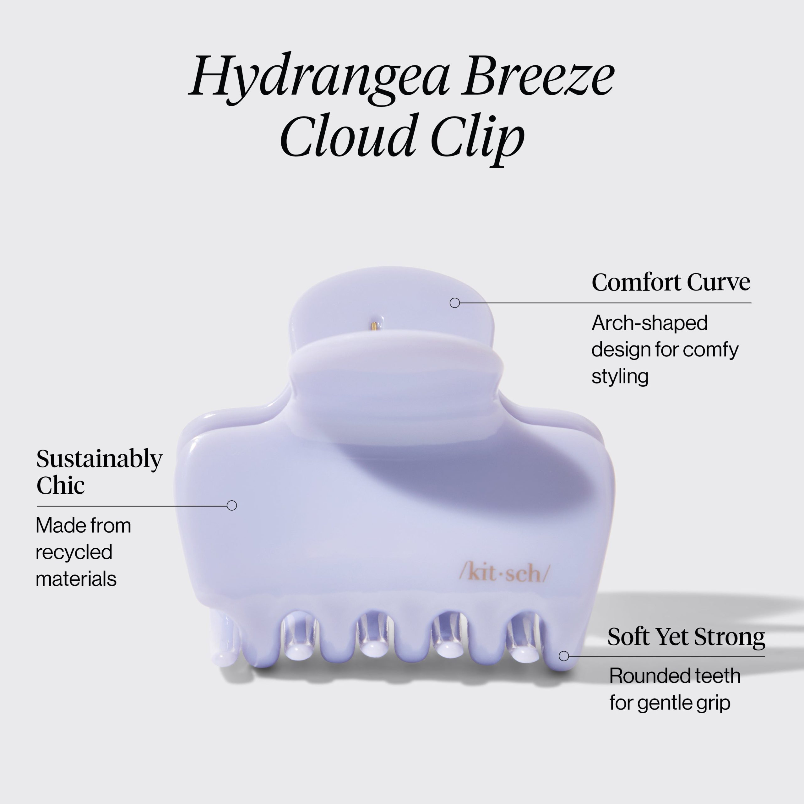 Hydrangea Breeze Cloud Claw Clip - Medium - Image 2