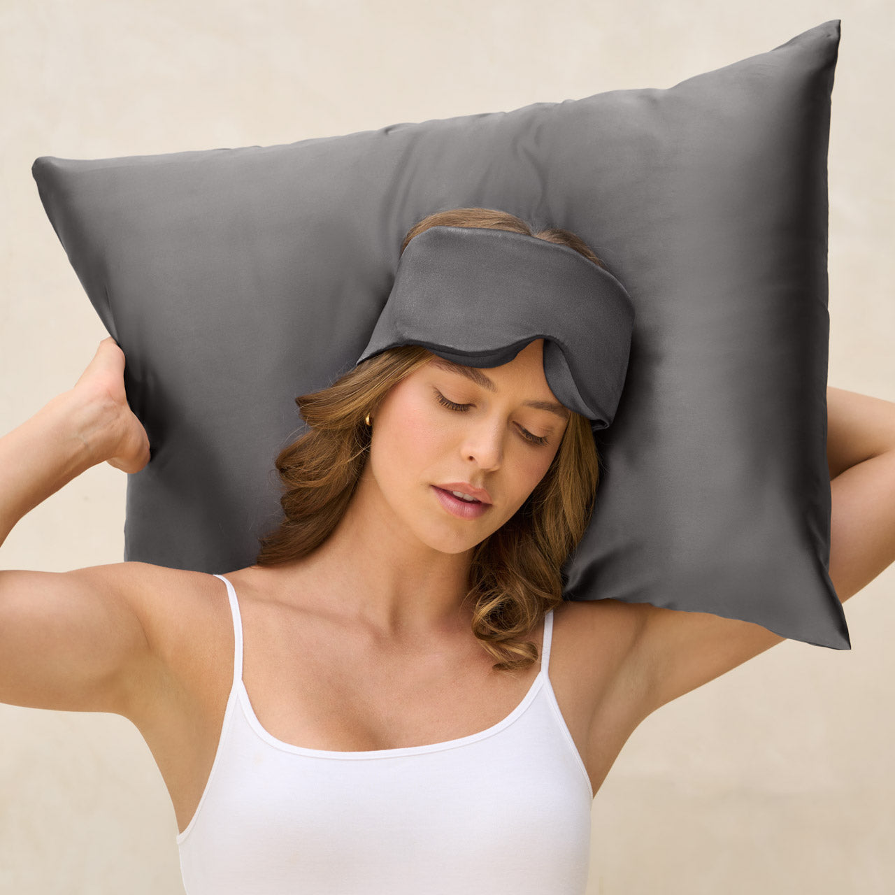 Charcoal Contour Pillow Eye Mask - Image 4