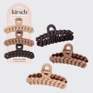 Neutral Chain Claw Clips 3pc Set