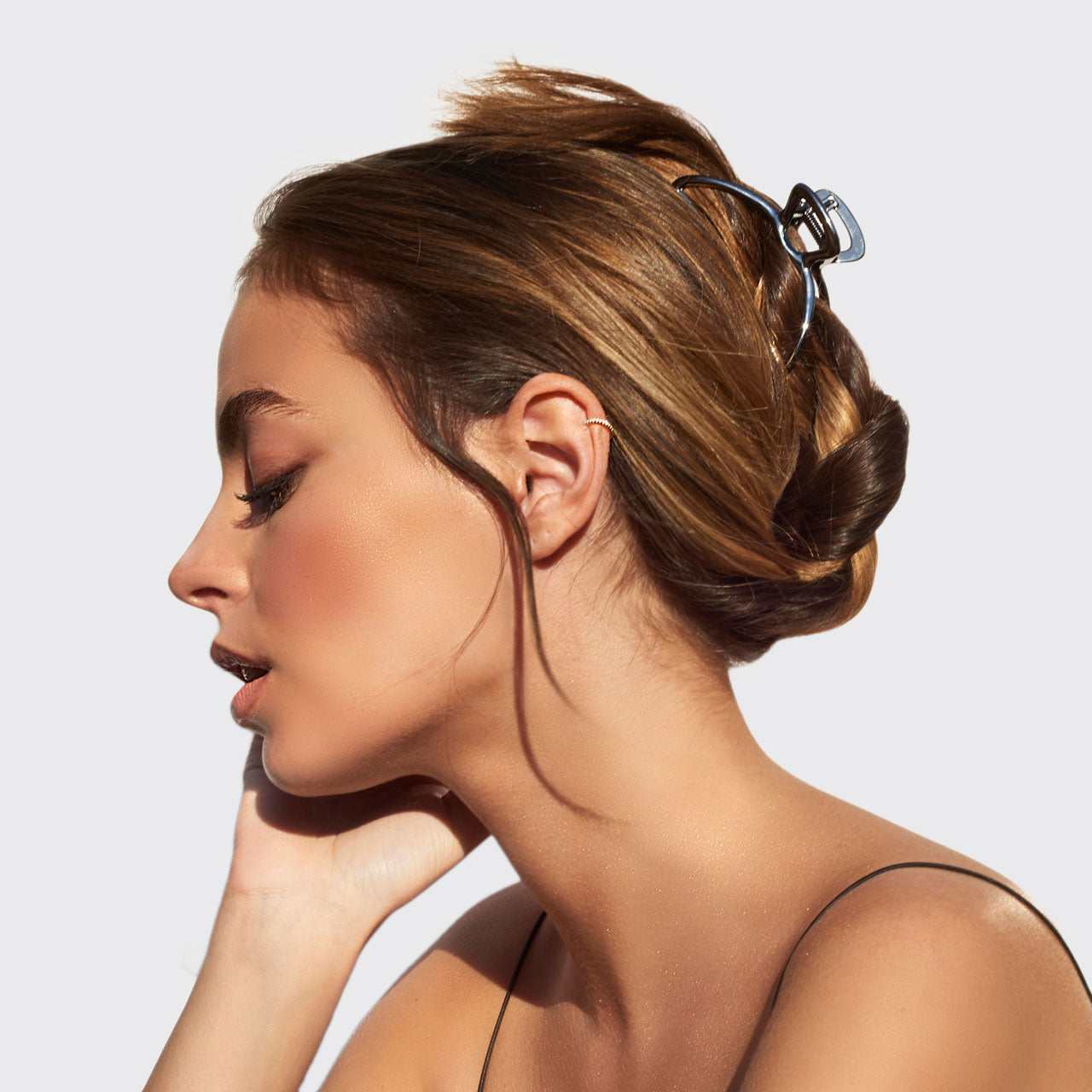 Hematite Metal Claw Clip - Image 4