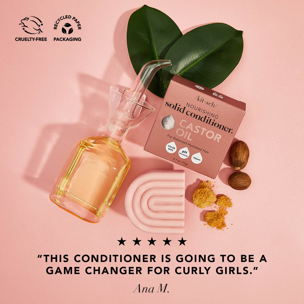 Castor Oil Nourishing Conditioner Bar - Image 2