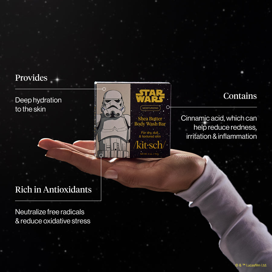 Star Wars & Kitsch Shea Butter Moisturizing Solid Body Wash - Stormtrooper Swirl - Image 3