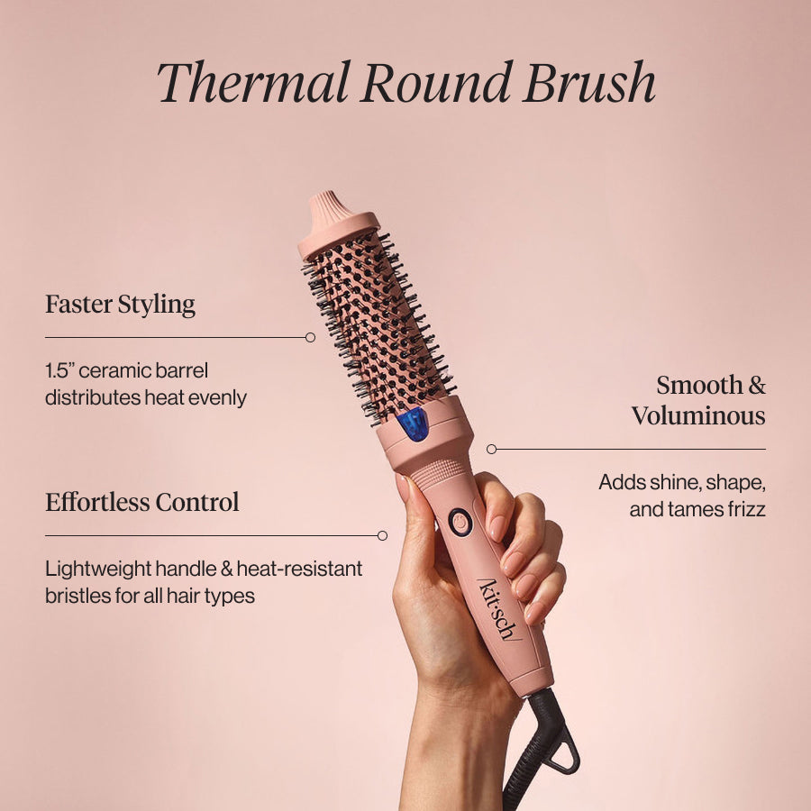 Heat Protectant + Thermal Round Brush Bundle - Image 3